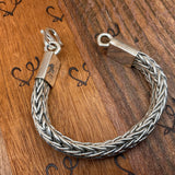 Half Round Double Foxtail Bracelet // Made from .999 Fine Silver