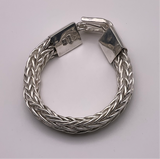 Half Round Double Foxtail Bracelet // Made from .999 Fine Silver