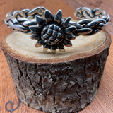 Arma-Mint Sunflower Cuff // Made of .999 Fine Siver