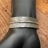 Arma-Mint Feather Cuff // Made of .999 Fine Silver