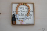 Lock & Key Gemstone Essential Oil Diffuser Bracelet