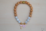 Lock & Key Gemstone Essential Oil Diffuser Bracelet