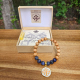 Crusader Jerusalem Cross Essential Oil Diffuser Bracelet