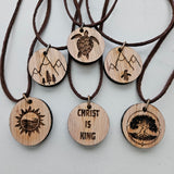 Engraved Essential Oil Diffuser Necklace