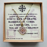 Quatrafoil Jerusalem Cross Necklace