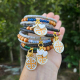 Jerusalem Cross Faith, Hope & Love Wrap Essential Oil Diffuser Bracelet