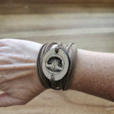 Engraved Essential Oil Diffuser Wrap Bracelet