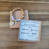 Matthew 10:16 Jerusalem Cross Stretch Essential Oil Diffuser Bracelet