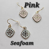 Quatrafoil Jerusalem Cross Earrings