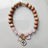 Faith, Hope and Love Essential Oil Diffuser Bracelet