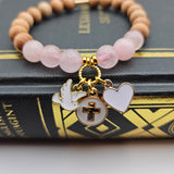 Faith, Hope and Love Essential Oil Diffuser Bracelet