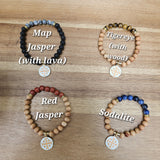 Guy's Crusader Jerusalem Cross Essential Oil Diffuser Bracelet