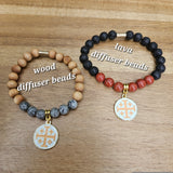 Crusader Jerusalem Cross Essential Oil Diffuser Bracelet