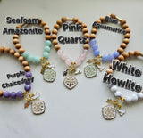 Quatrafoil Matthew 10:16 Jerusalem Cross Stretch Essential Oil Diffuser Bracelet