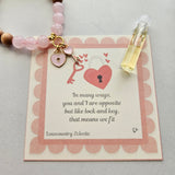 Lock & Key Gemstone Essential Oil Diffuser Bracelet