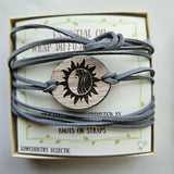Engraved Essential Oil Diffuser Wrap Bracelet