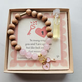 Lock & Key Gemstone Essential Oil Diffuser Bracelet