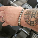 Guy's Crusader Jerusalem Cross Essential Oil Diffuser Bracelet