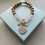 Quatrafoil Matthew 10:16 Jerusalem Cross Stretch Essential Oil Diffuser Bracelet