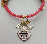 Quatrafoil Matthew 10:16 Jerusalem Cross Wrap Essential Oil Diffuser Bracelet