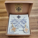 Women's Jerusalem Cross Earrings