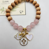 Faith, Hope and Love Essential Oil Diffuser Bracelet