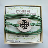 Engraved Essential Oil Diffuser Wrap Bracelet