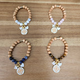 Jerusalem Cross Faith, Hope & Love Stretch Essential Oil Diffuser Bracelet