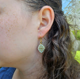 Quatrafoil Jerusalem Cross Earrings