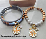 Matthew 10:16 Jerusalem Cross Stretch Essential Oil Diffuser Bracelet
