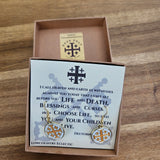 Women's Jerusalem Cross Earrings