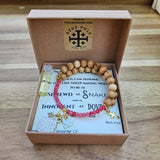 Quatrafoil Matthew 10:16 Jerusalem Cross Wrap Essential Oil Diffuser Bracelet
