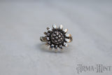 Arma-Mint Sunflower Ring // Made with .999 Fine Silver