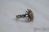 Arma-Mint Sunflower Ring // Made with .999 Fine Silver