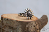 Arma-Mint Sunflower Ring // Made with .999 Fine Silver