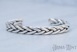 Arma-Mint Five Strand Woven Bracelet // Made with .999 Fine Silver